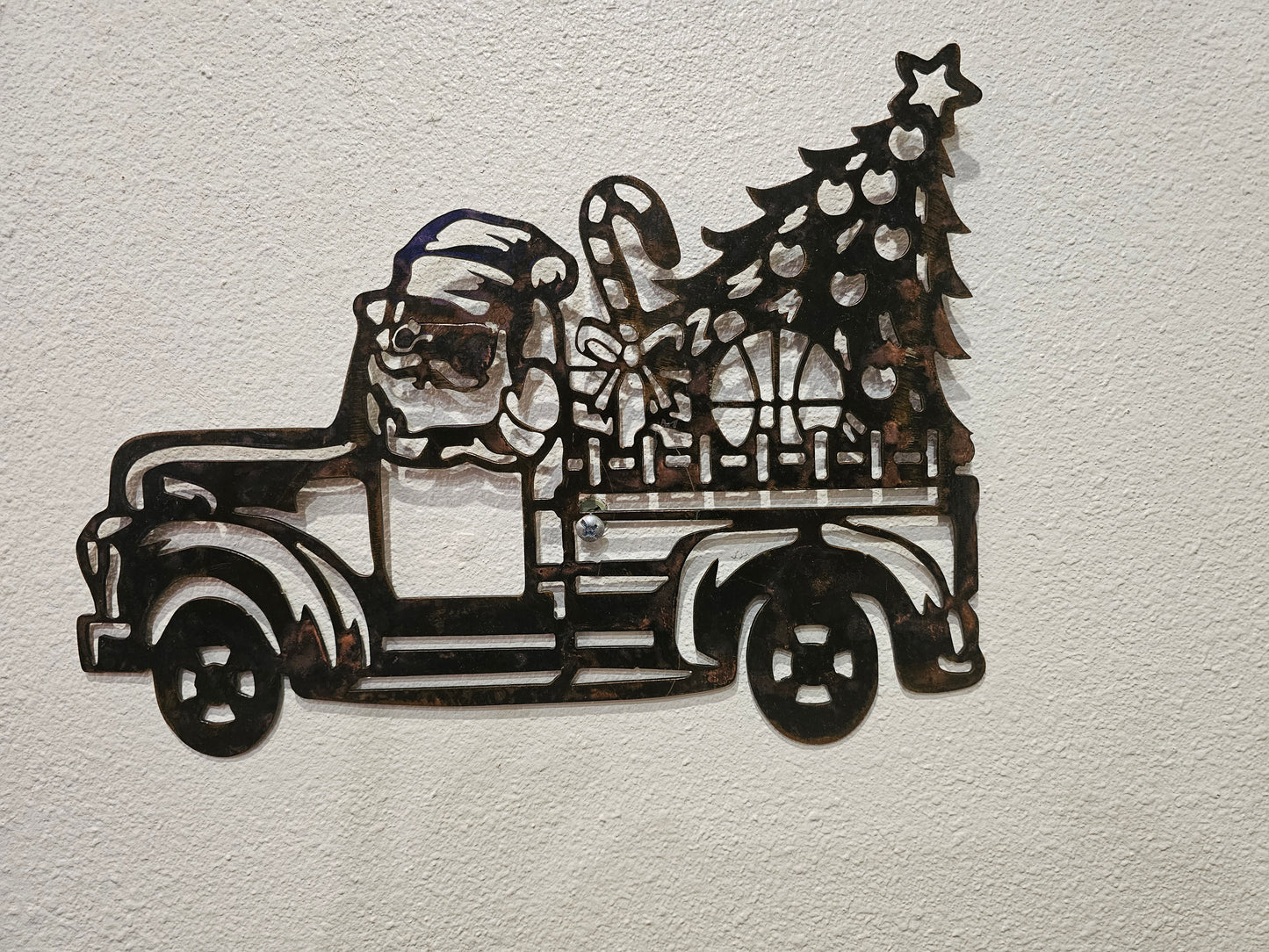 Santa in The Vintage Truck