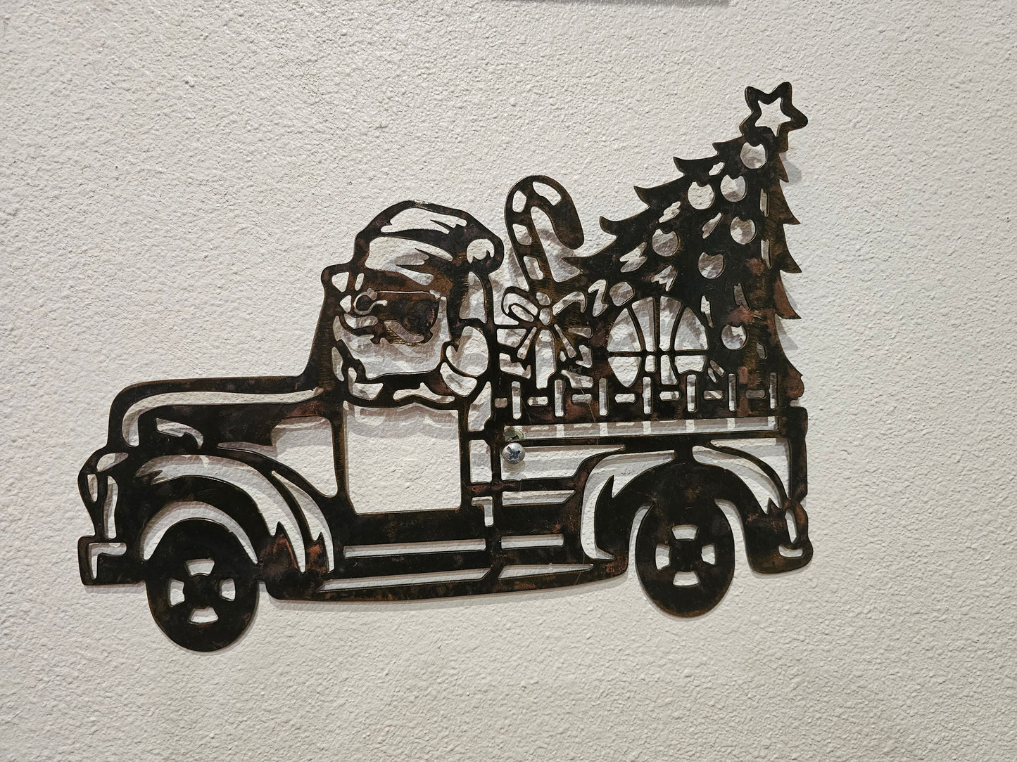 Santa in The Vintage Truck
